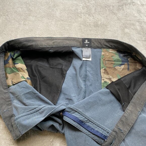 Ripzone Chino Shorts Men's 42 Gray Cotton Stretch Zip Fly Slash Pockets Outdoor - Picture 11 of 13